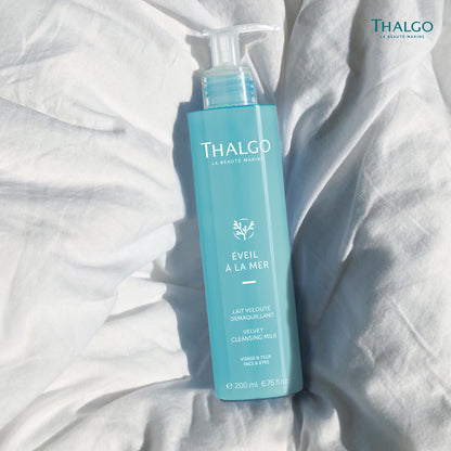 Thalgo Velvet Cleansing Milk - Gentle Cleansing Milk with Castor and Grape Seed Oils for Soft, Soothed, and Nourished Skin - 200ml