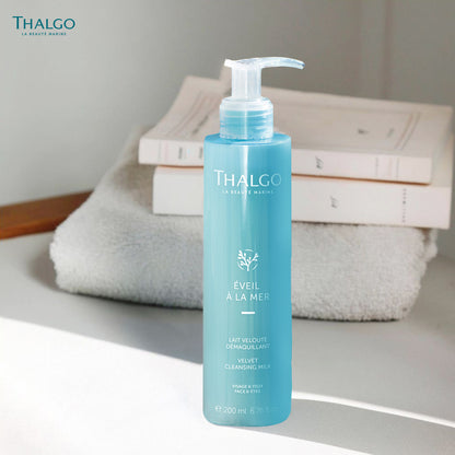 Thalgo Velvet Cleansing Milk - Gentle Cleansing Milk with Castor and Grape Seed Oils for Soft, Soothed, and Nourished Skin - 200ml