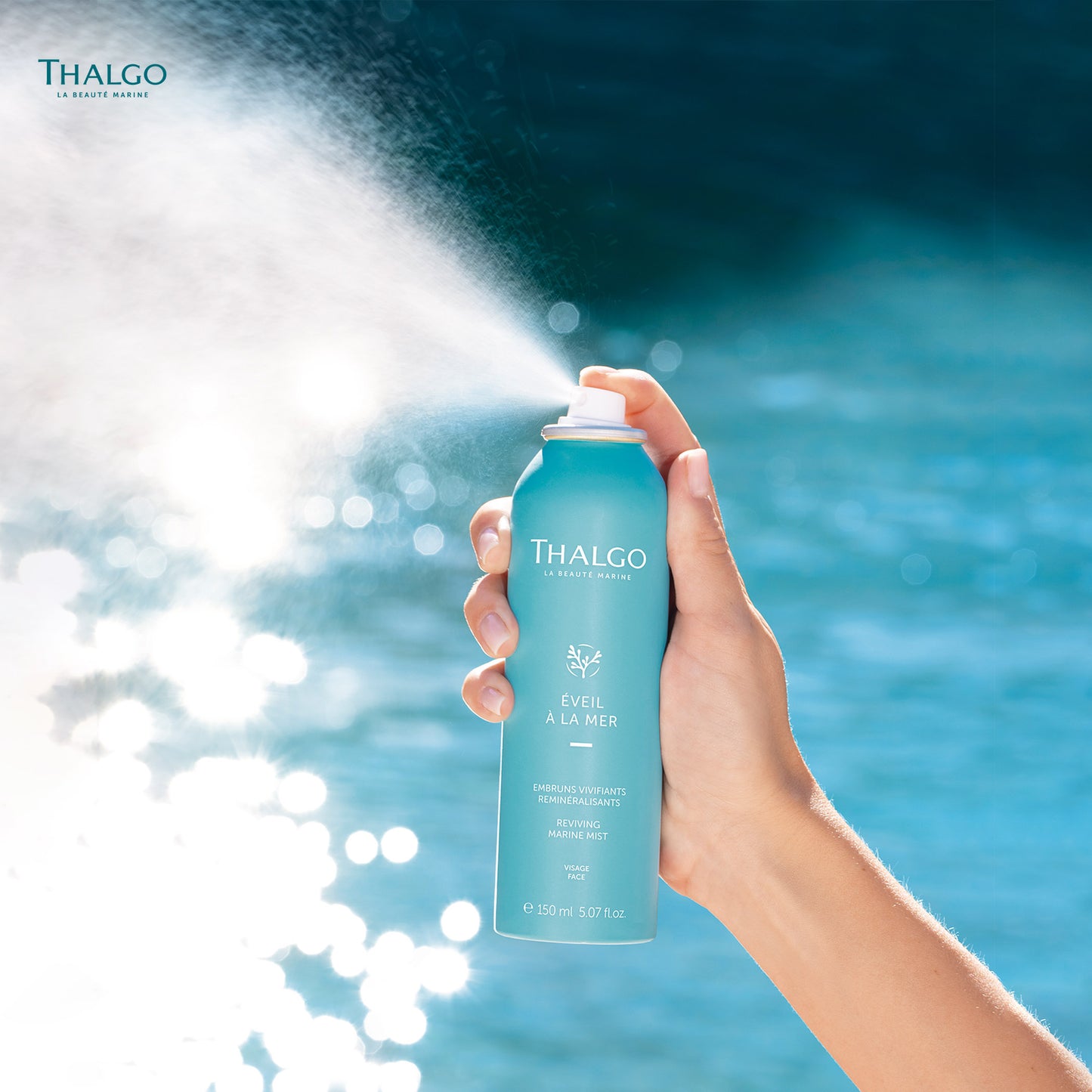 thalgo reviving marine mist - hydrating face mist delivers deep hydration and remineralizes for a radiant complexion - 100ml
