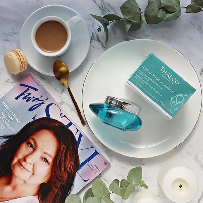 Thalgo Wrinkle-Correcting Gel-Cream - Refreshing Anti-Wrinkle Moisturizer with Aloe Vera and Marine Pro-Collagen for a Matte Finish - 50ml