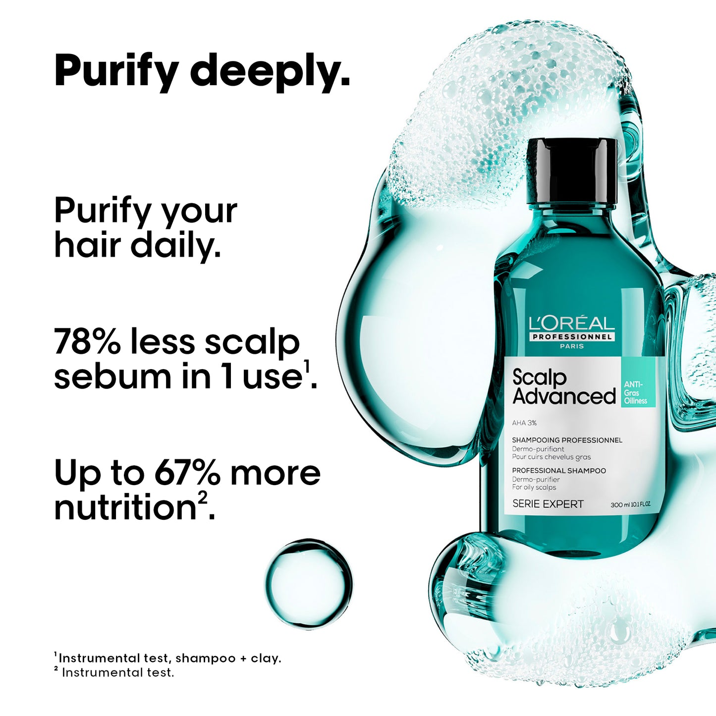 scalp advance - anti-oiliness dermo-purifier shampoo - (300 ml)