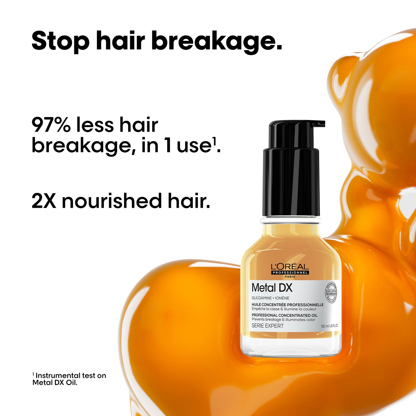 metal dx concentrated oil (leave-in serum) for hair breakage - 50ml
