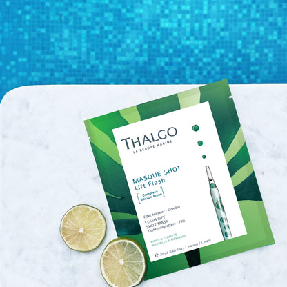 Thalgo Flash Lift Shot Mask - Rejuvenating Anti-Aging Sheet Mask for Visible Lifting and Firmer Skin - 20ml