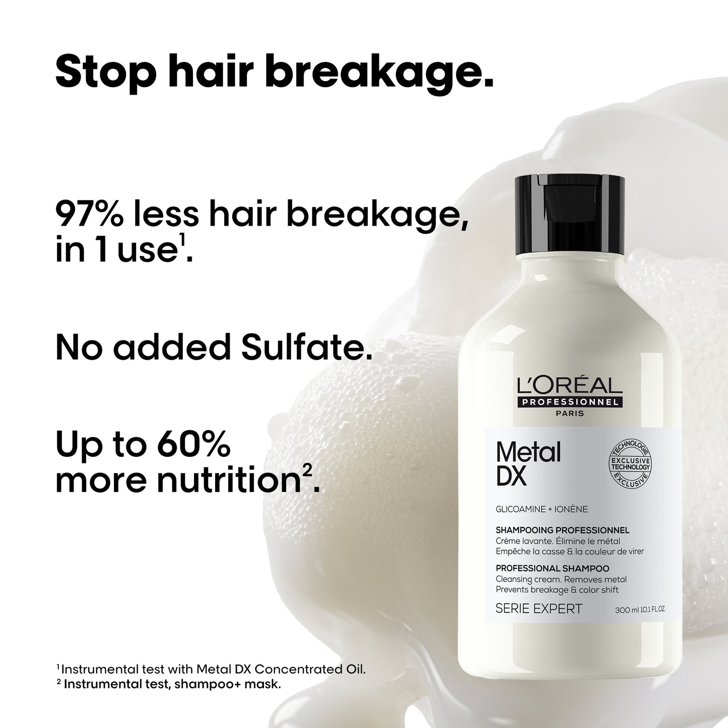 metal dx anti-metal cleansing cream shampoo with glicoamine - 300 ml