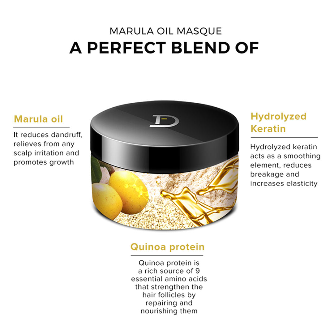 de fabulous marula oil miracle repair masque – 250ml