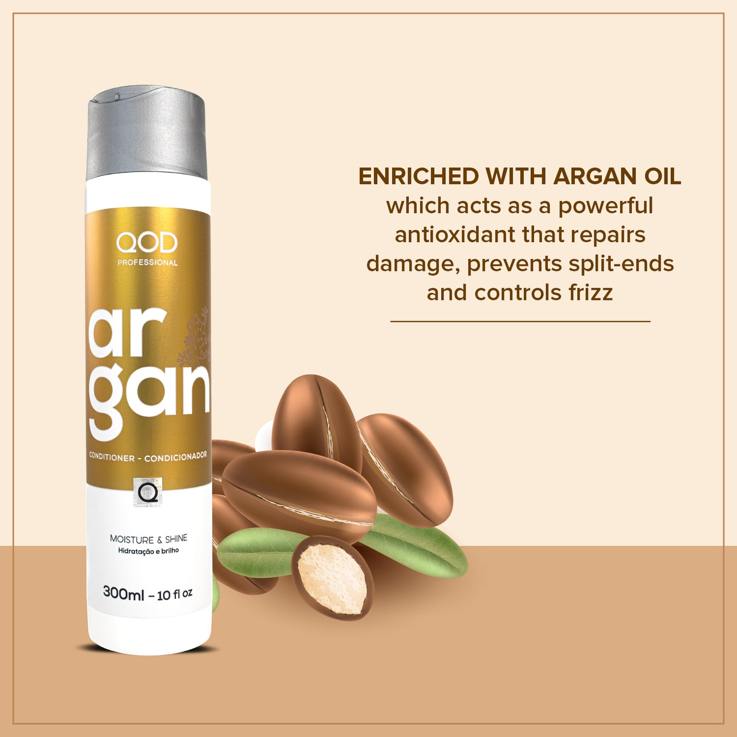 qod professional argan conditioner (300 ml)
