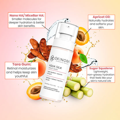 Skinora Aqua Silk Apricot Cream