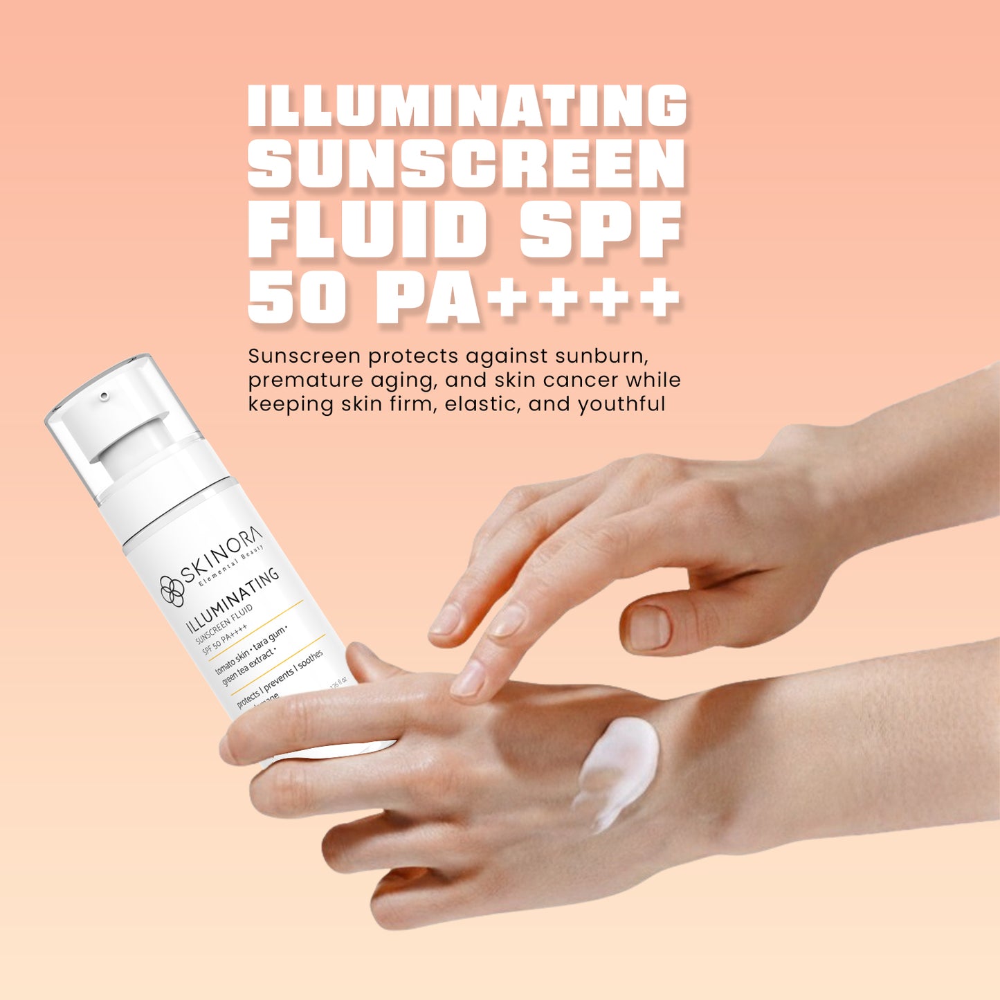 skinora illuminating sunscreen fluid spf 50