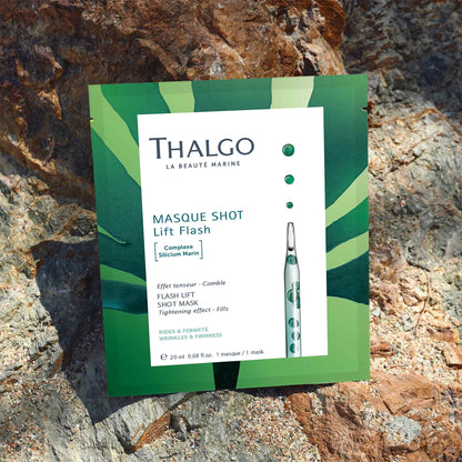 Thalgo Flash Lift Shot Mask - Rejuvenating Anti-Aging Sheet Mask for Visible Lifting and Firmer Skin - 20ml
