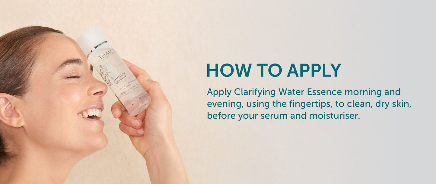 thalgo clarifying water essence - effective tan remover with brightening effect for hydrated and radiant skin - 125ml