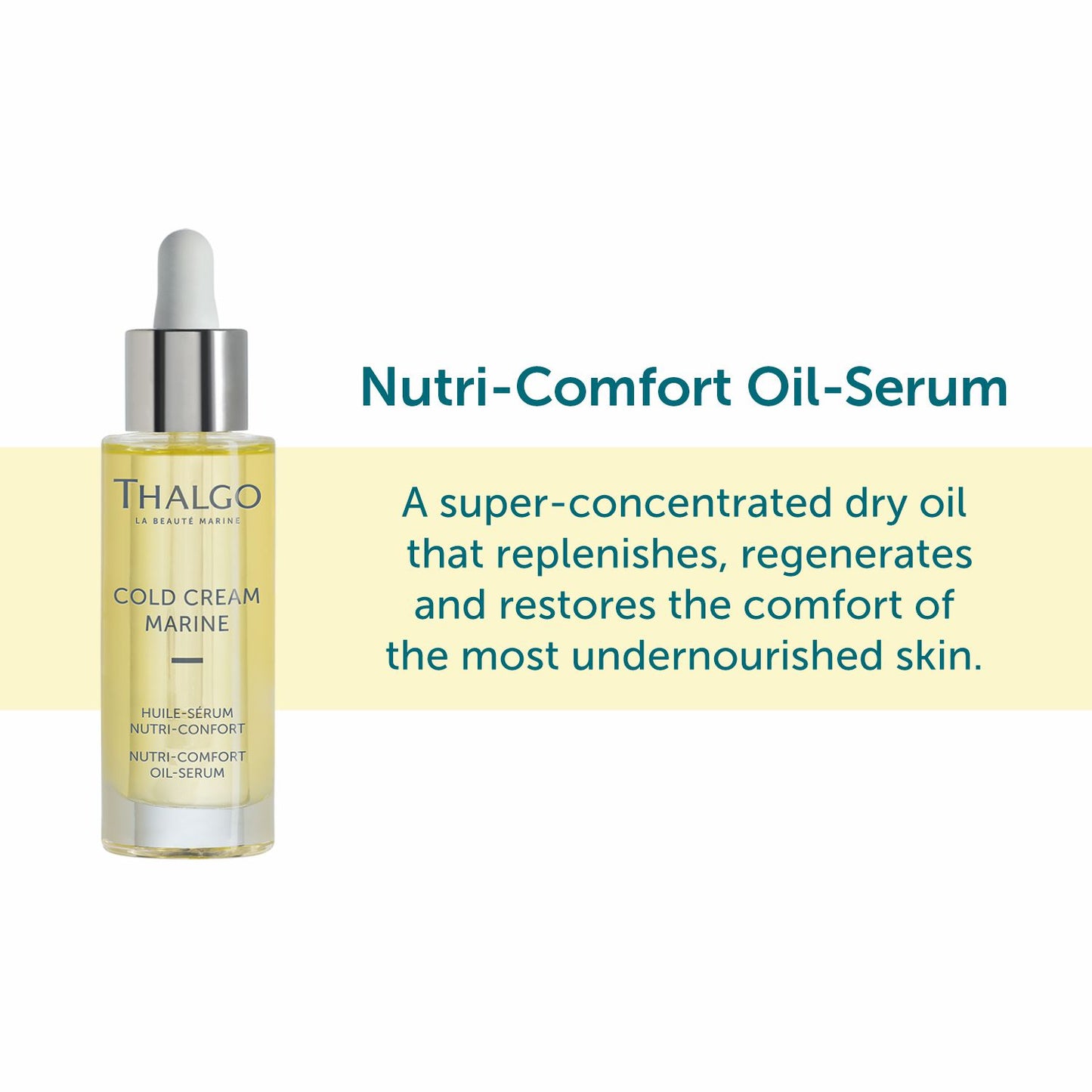 thalgo nutri-comfort oil-serum - replenishes & regenerates - 30ml