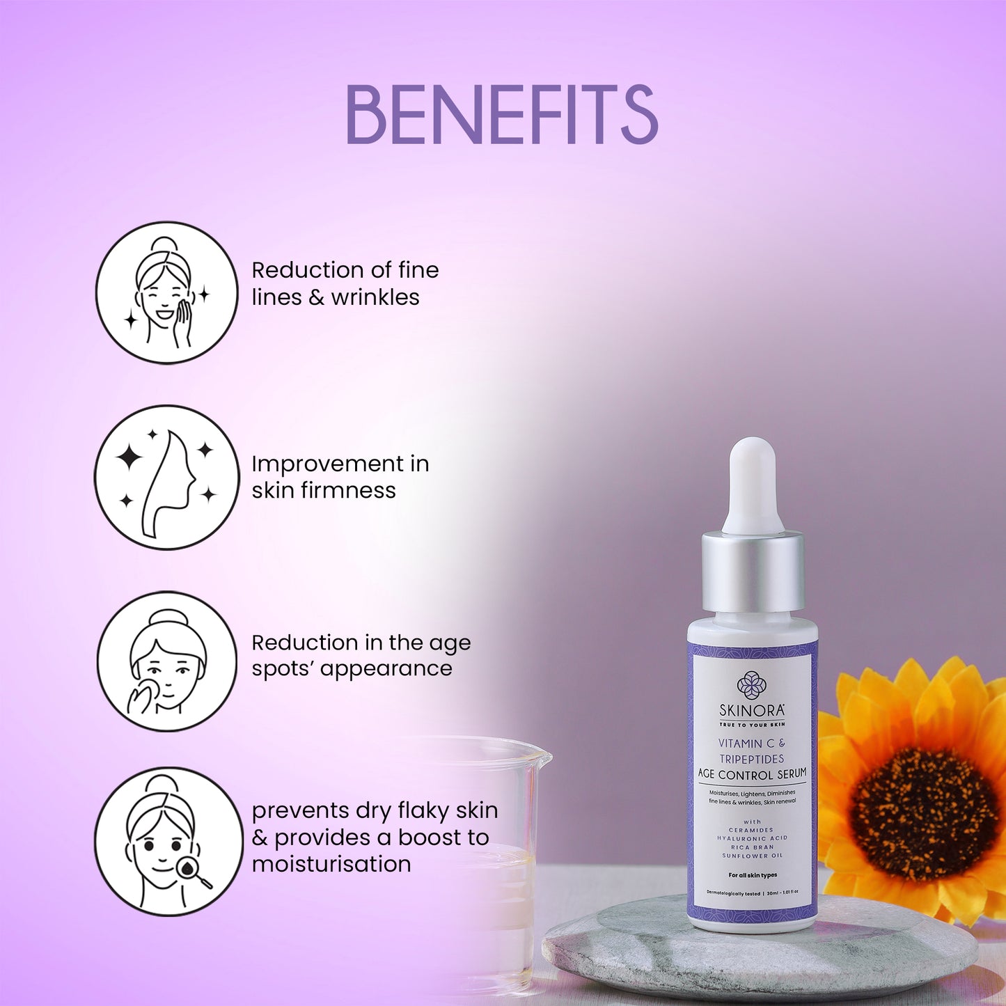 vitamin c and tripeptides age control serum