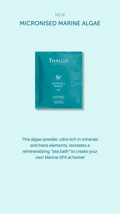 Thalgo Micronized Marine Algae Powder - Revitalizing & Remineralizing Face Mask with Laminaria & Fucus - 10*40g