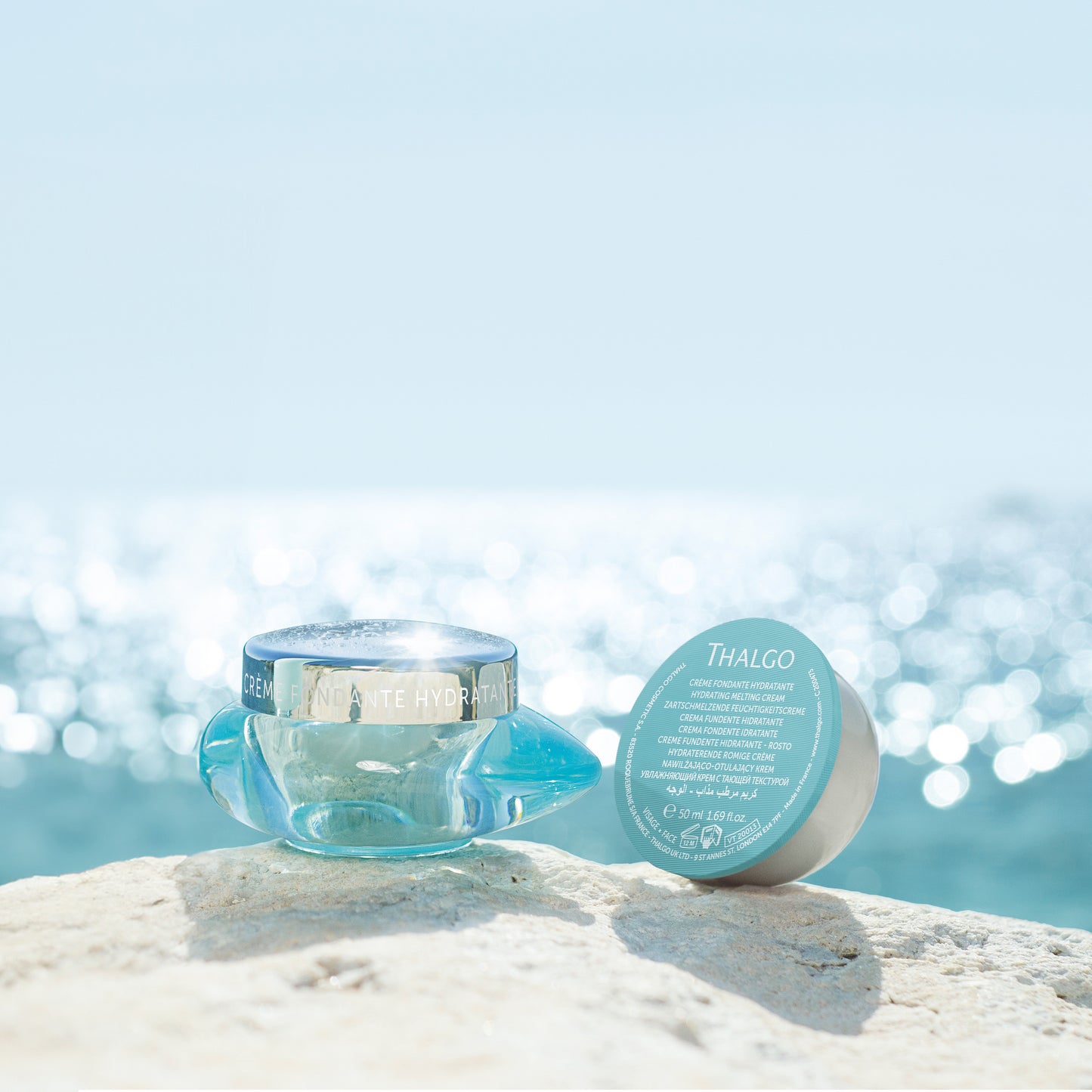 thalgo hydrating melting cream - ultra-hydrating face cream with immediate comfort and continuous care for dehydrated skin - 50ml