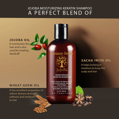 Amazon Series Jojoba Moisturizing Keratin Shampoo - 250ml