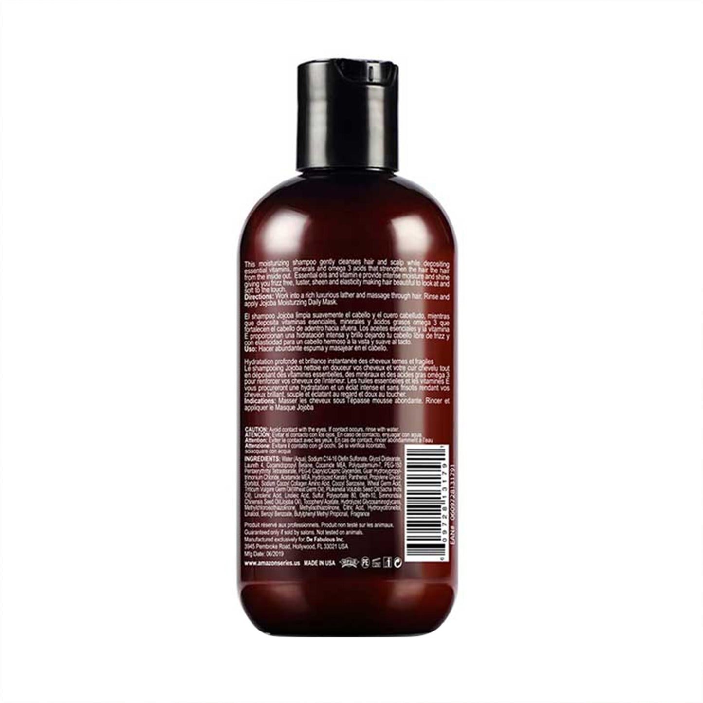 amazon series jojoba moisturizing keratin shampoo - 250ml