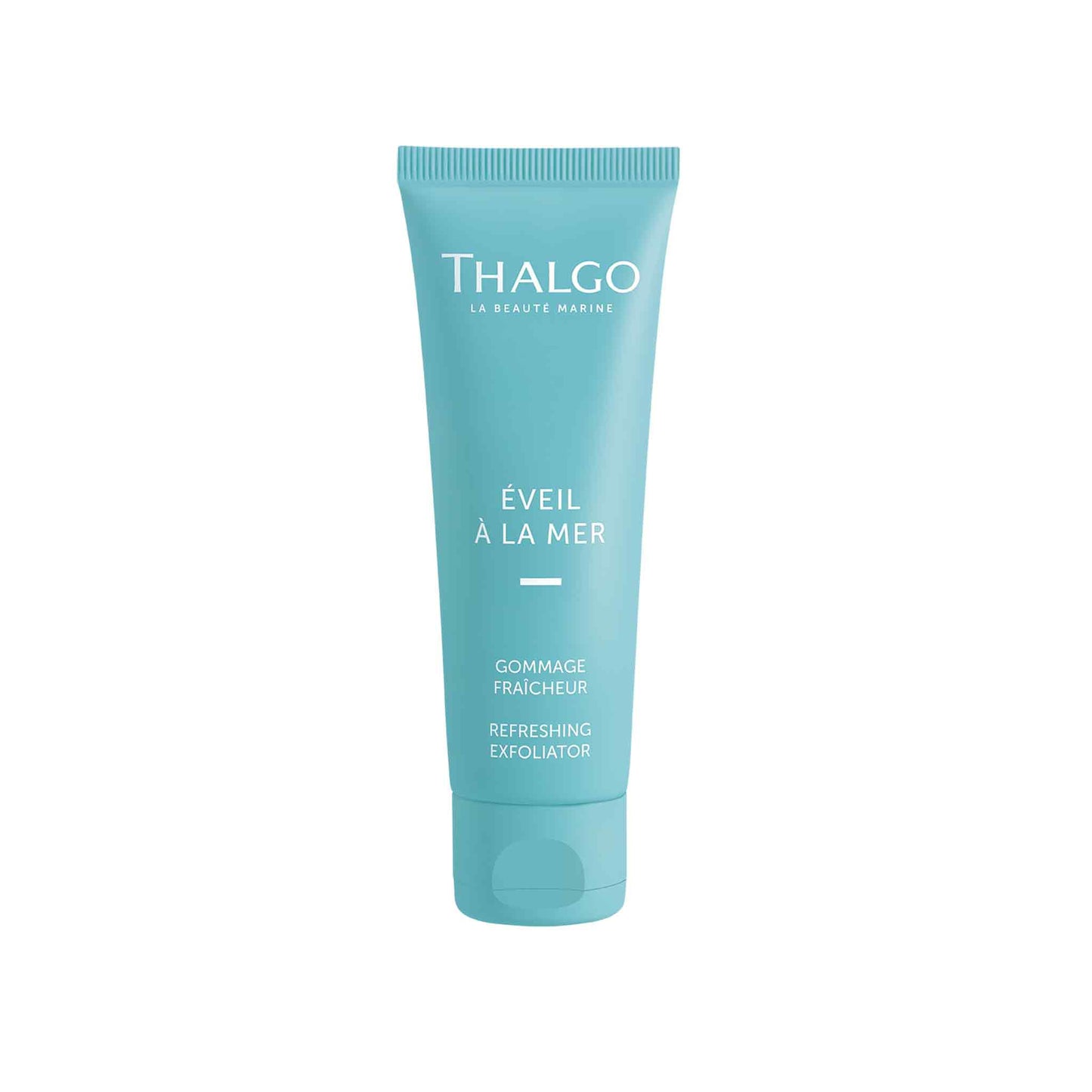 thalgo refreshing exfoliator – energizing face scrub with diatomaceous earth & almond shell for oily skin – 50ml