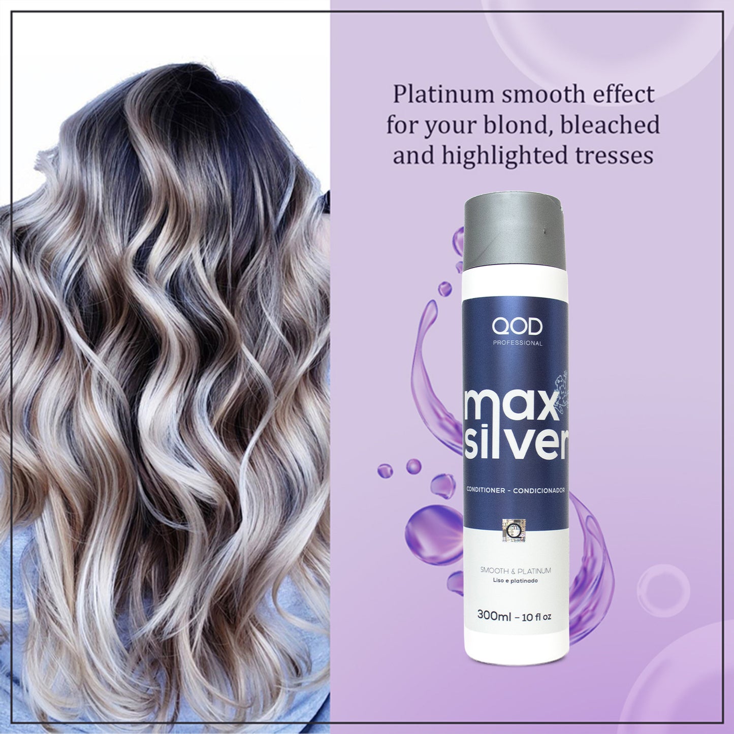 qod professional max silver conditioner (300 ml)