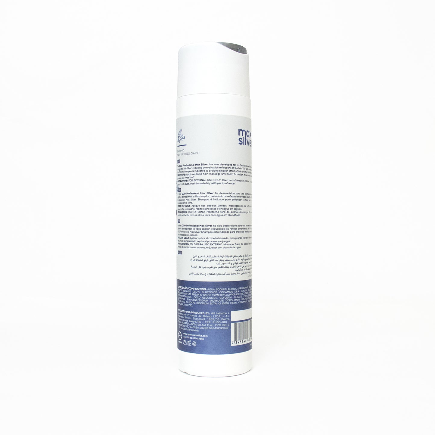 qod professional max silver shampoo (300 ml)