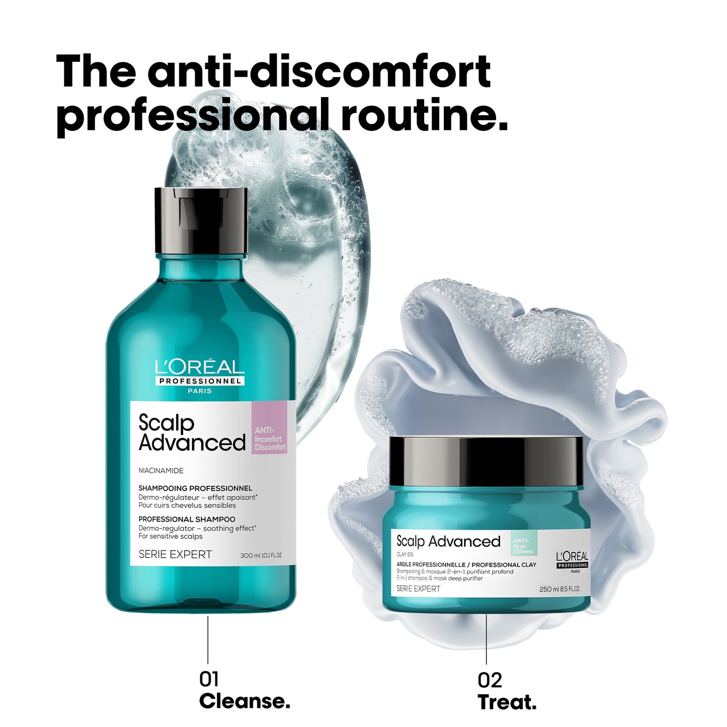scalp advanced anti-discomfort dermo-regulator shampoo - 300 ml