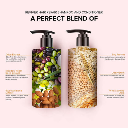 De Fabulous Reviver Hair Repair Shampoo & Conditioner-500ml Combo