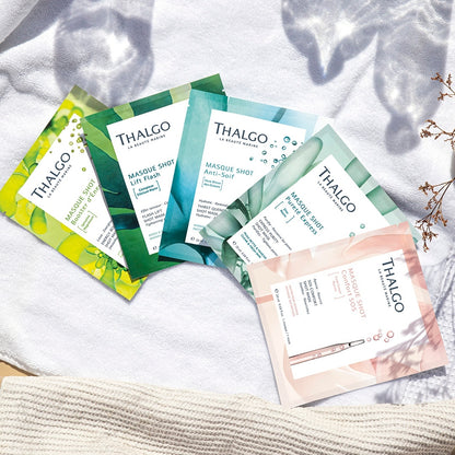 Thalgo Flash Lift Shot Mask - Rejuvenating Anti-Aging Sheet Mask for Visible Lifting and Firmer Skin - 20ml