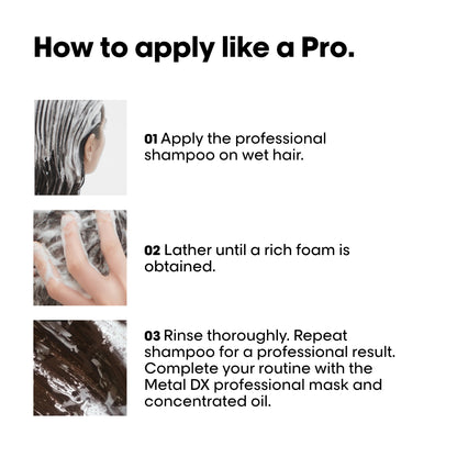 Metal Dx Anti-Metal Cleansing Cream Shampoo with Glicoamine - 300 ml