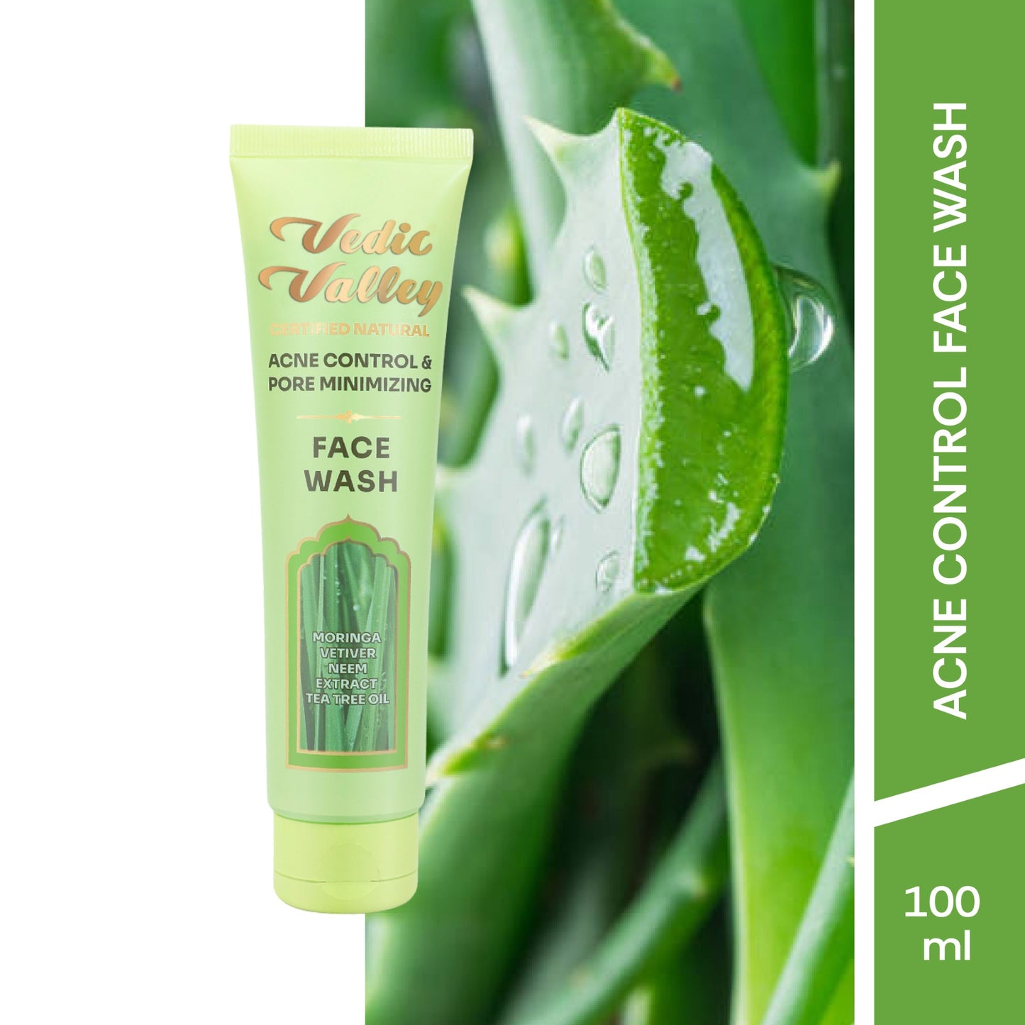 vedic valley acne control face wash