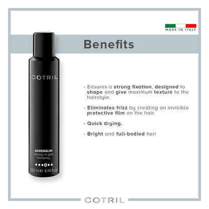 Cotril  Adrenalin  - Strong No Gas Hairspray 250 Ml