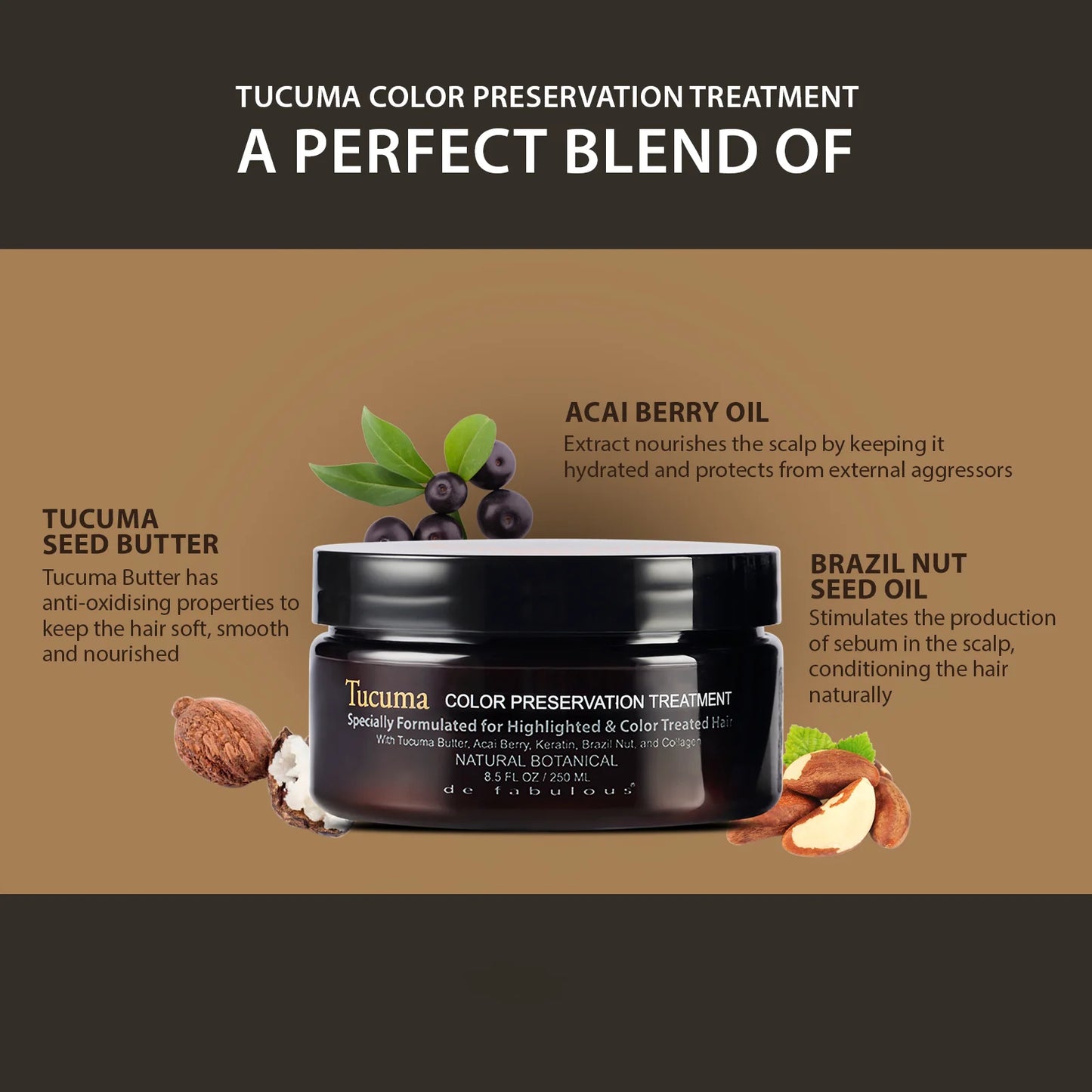 amazon series tucuma color preservation treatment (250ml)
