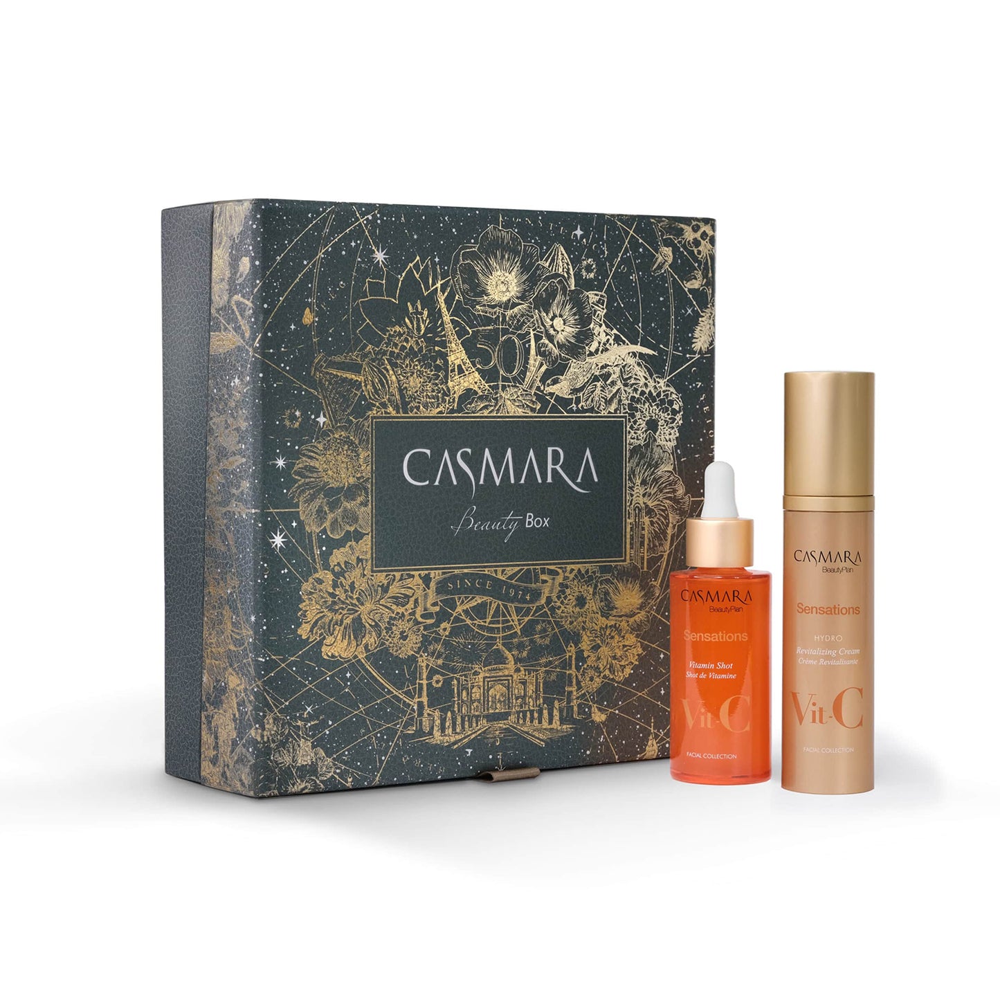 beauty box gift set sensations (hydro revitalization cream 50 ml & vitamin shot serum 50 ml)
