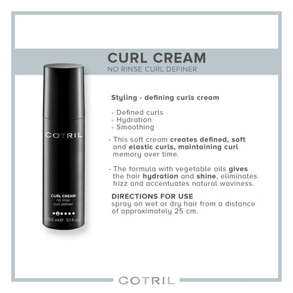 COTRIL  CURL CREAM  - NO RINSE CURL DEFINER 150 ML