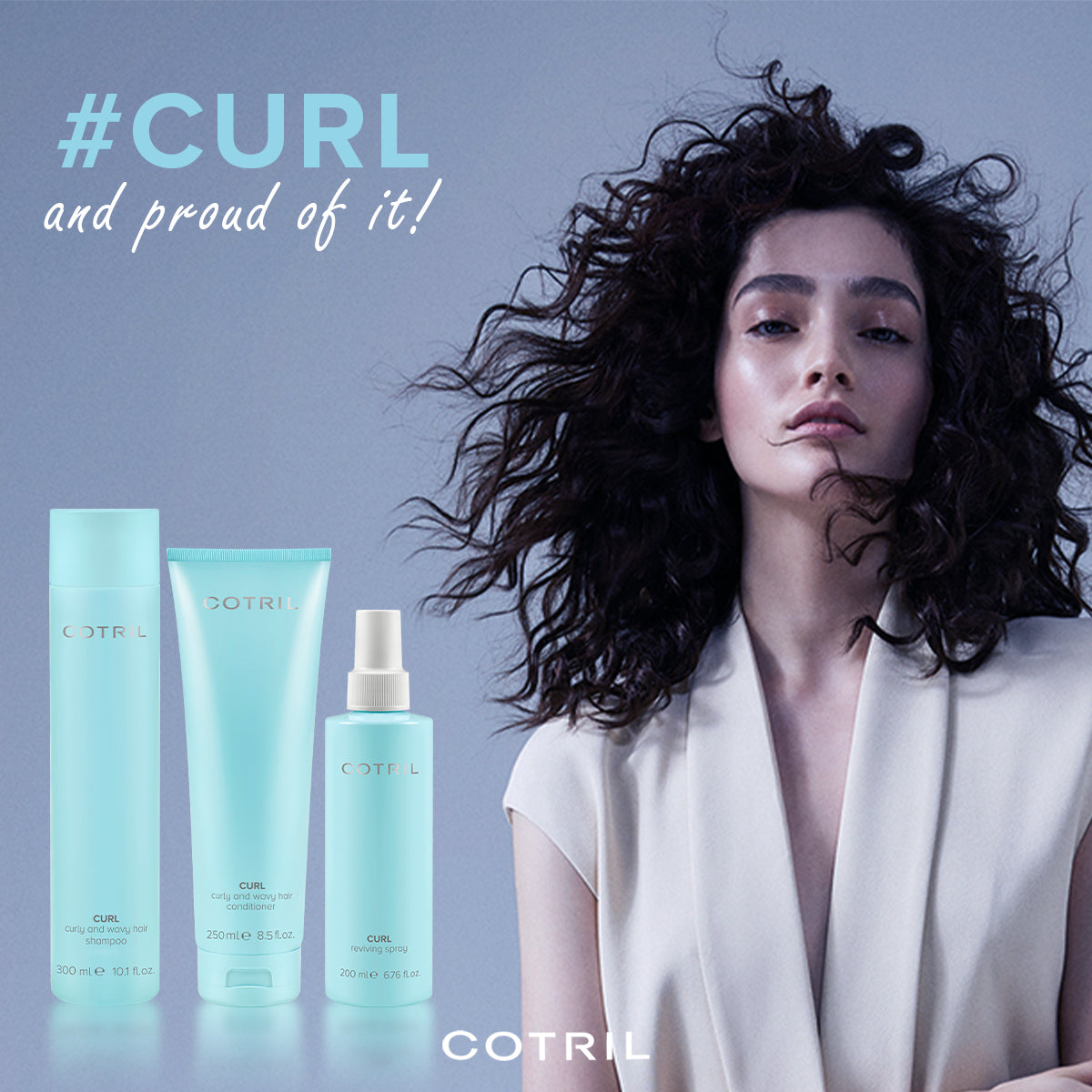 cotril curl - curly and wavy hair conditioner 250 ml