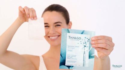 Thalgo Thirst-Quenching Shot Mask - Refreshing Hydrating Sheet Mask with Hyaluronic Acid for Lasting Moisture - 20ml