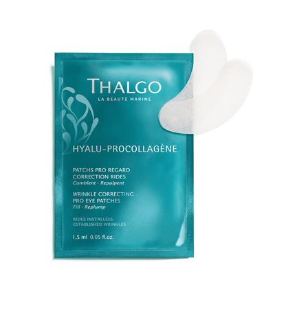 Thalgo Wrinkle-Correcting Pro Eye Patches - Ultra-Fresh Under Eye Patches with Cross-Linked Hyaluronic Acid for Smoothing Wrinkles - 8x2patch(12 ml)