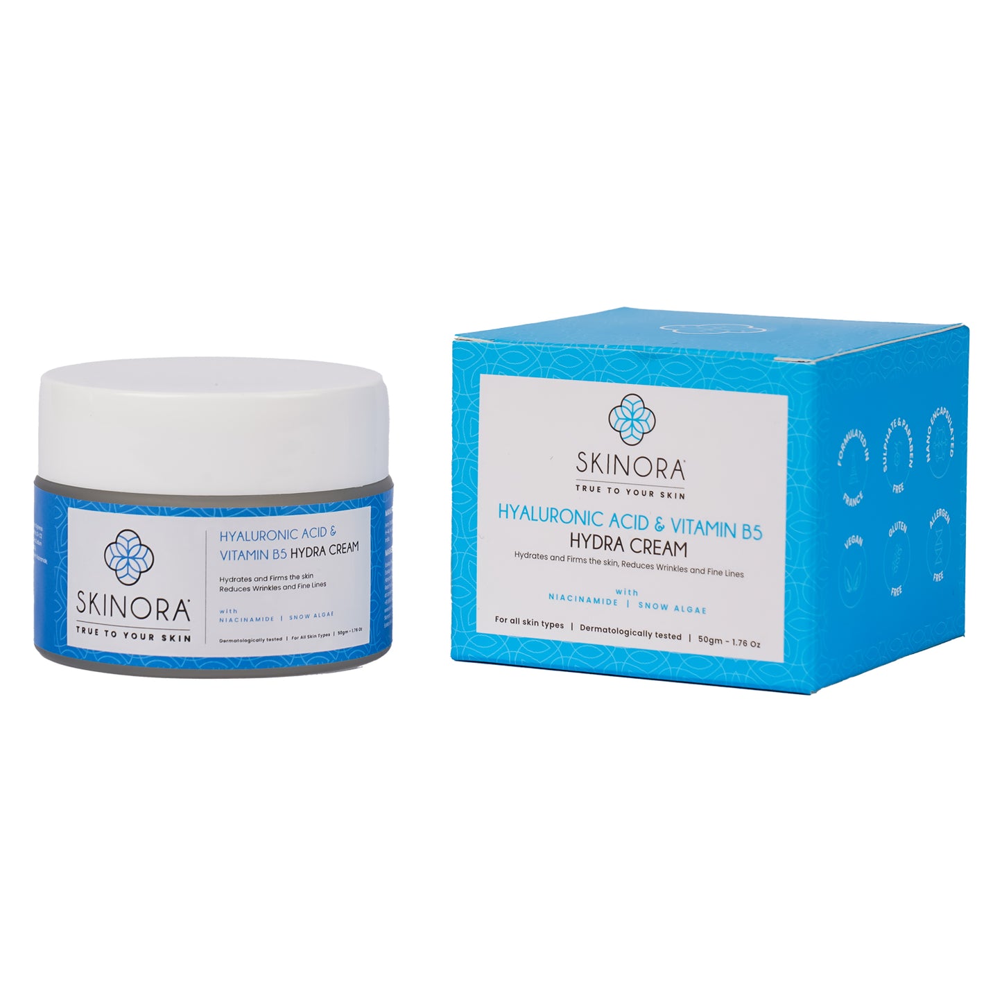 hyaluronic acid and vitamin b5 hydra cream 50gm