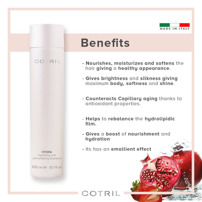 Cotril Hydra - Hydrating And Anti-Oxidizing Shampoo 300 Ml