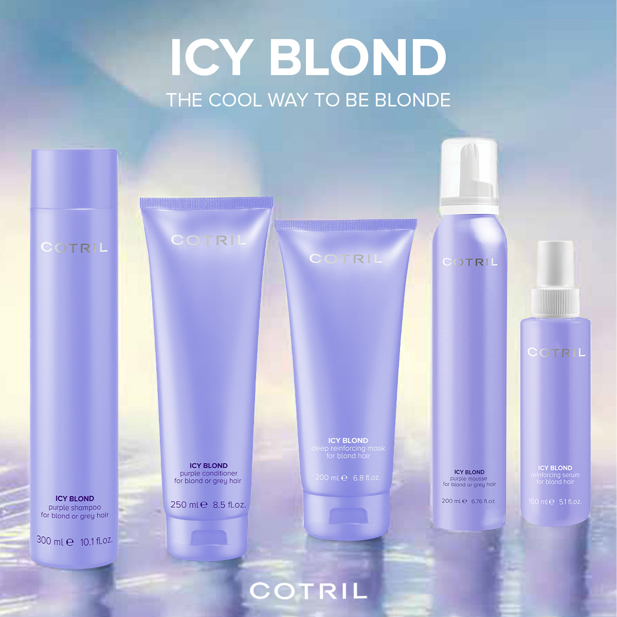 cotril icy blond - purple conditioner  for blond or grey hair 250 ml