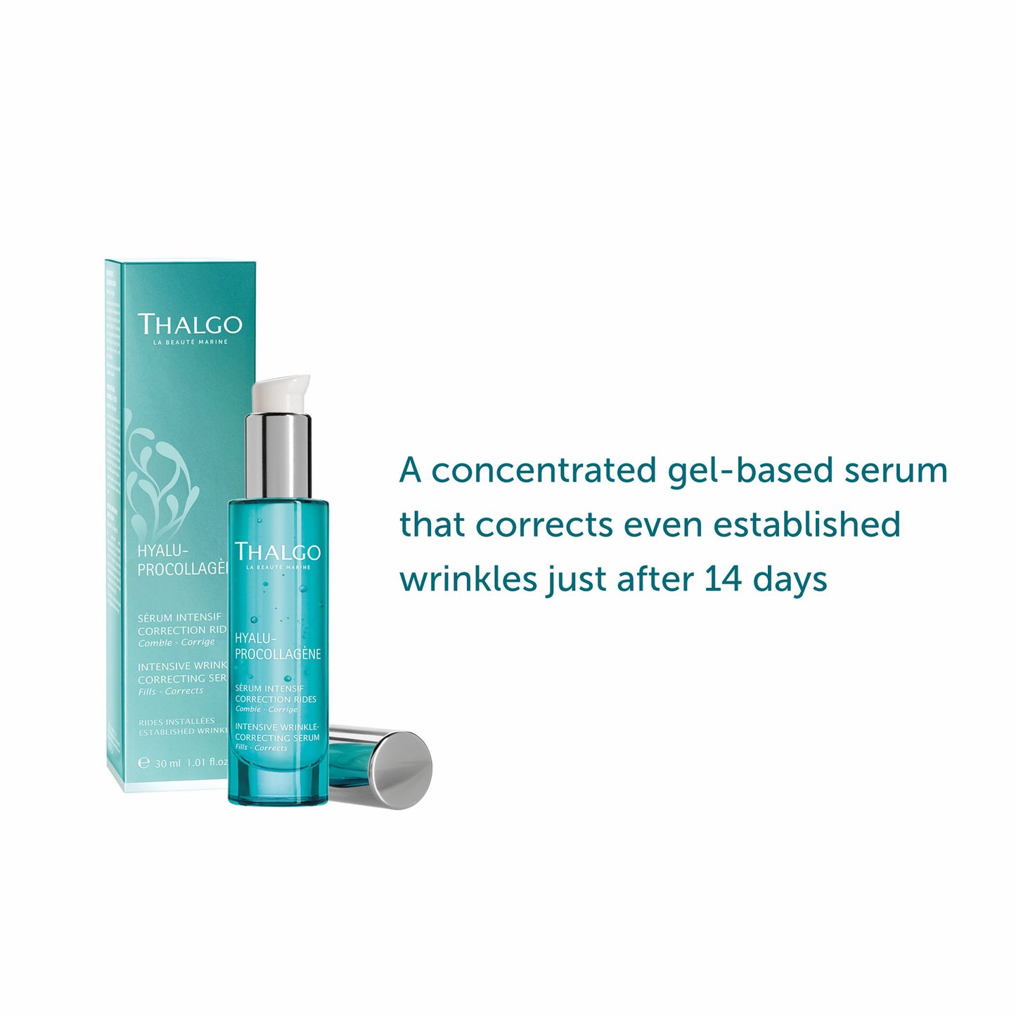 thalgo intensive wrinkle correcting serum - high-potency anti-aging serum for visible wrinkle smoothing and youthful skin - 30ml