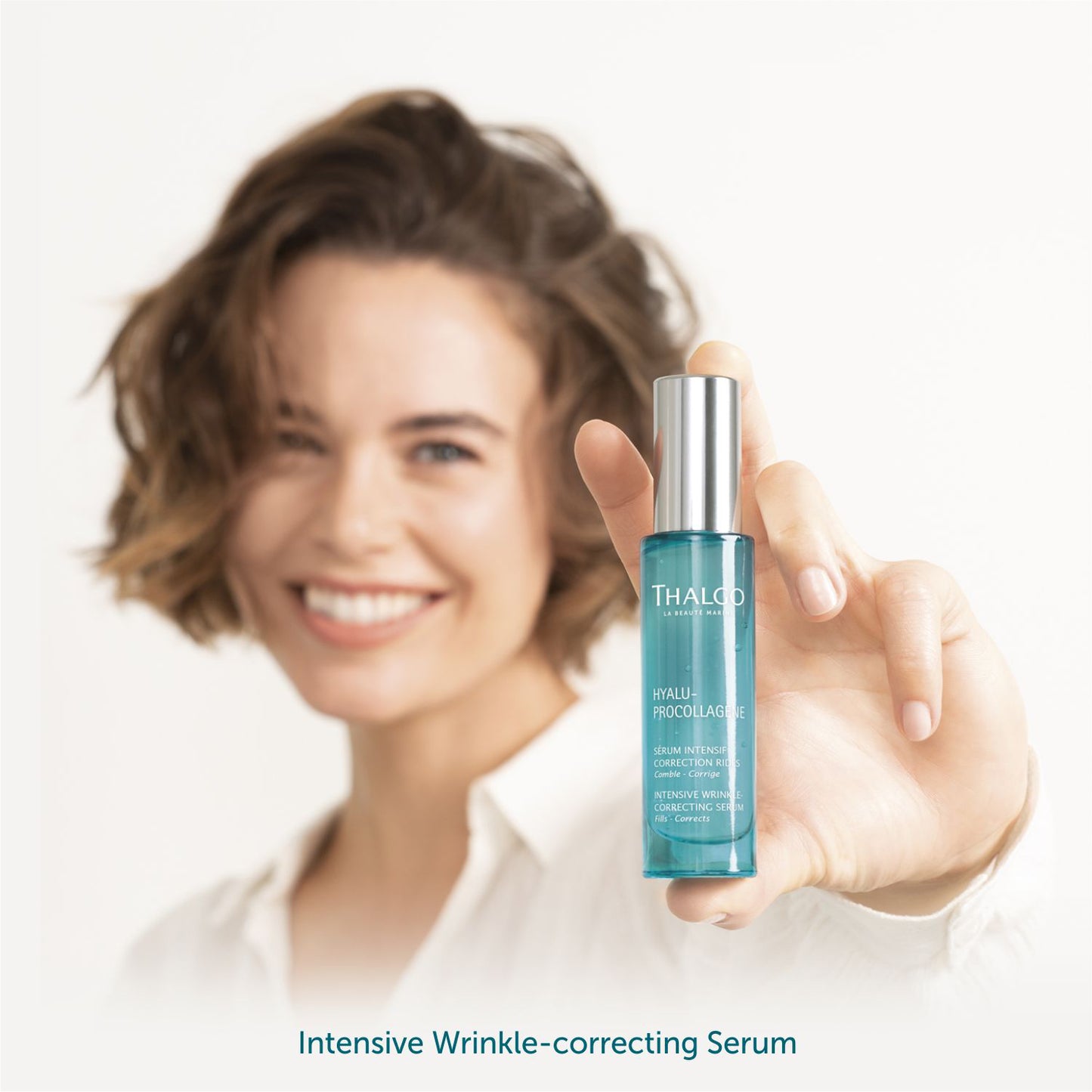 thalgo intensive wrinkle correcting serum - high-potency anti-aging serum for visible wrinkle smoothing and youthful skin - 30ml
