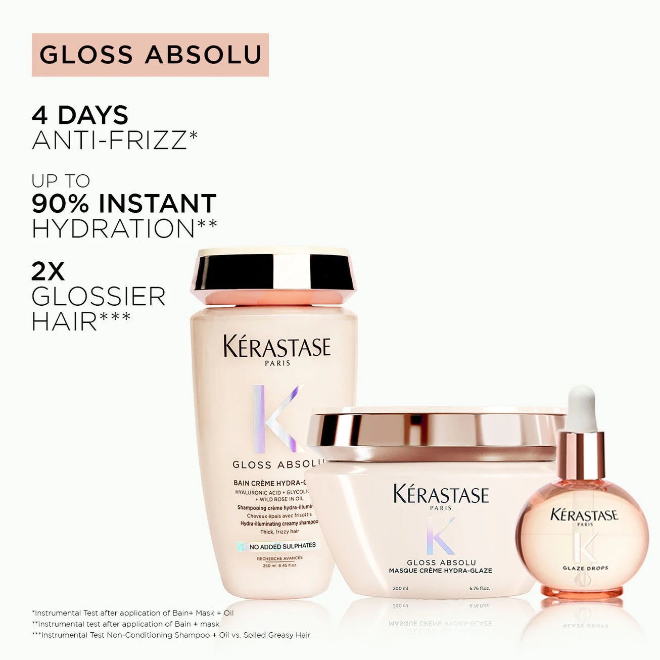 kerastase gloss absolu bain creme hydra-glaze 250 ml