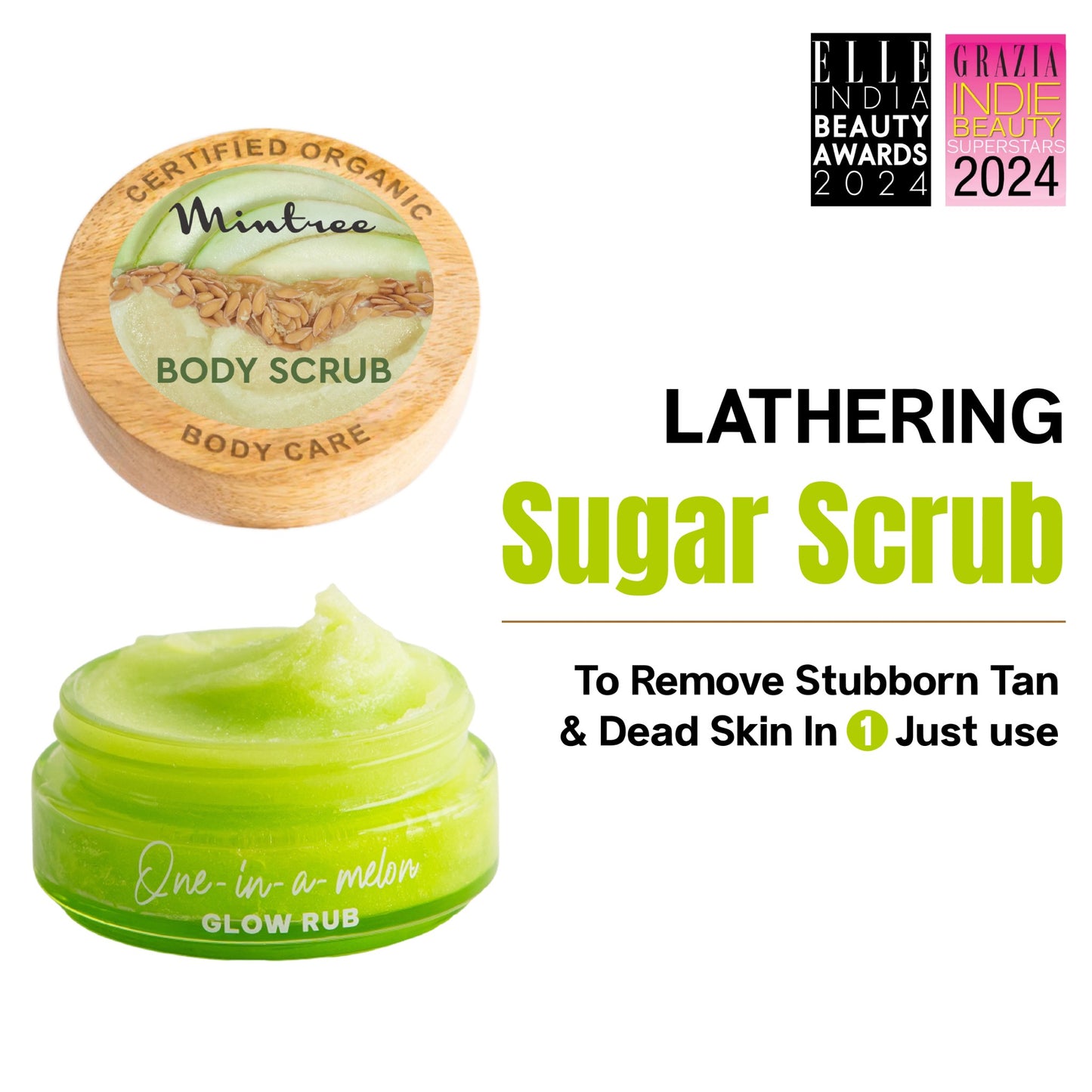 mintree one in a melon body scrub