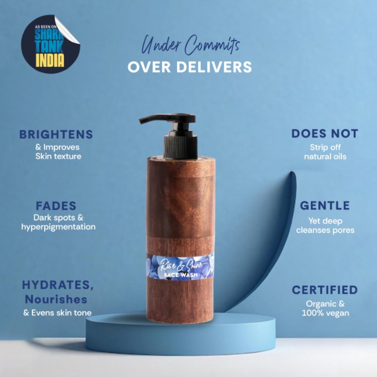 mintree rise & shine face wash
