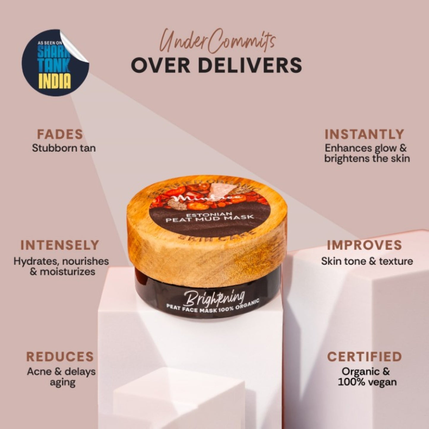 mintree 100% organic european peat mud mask