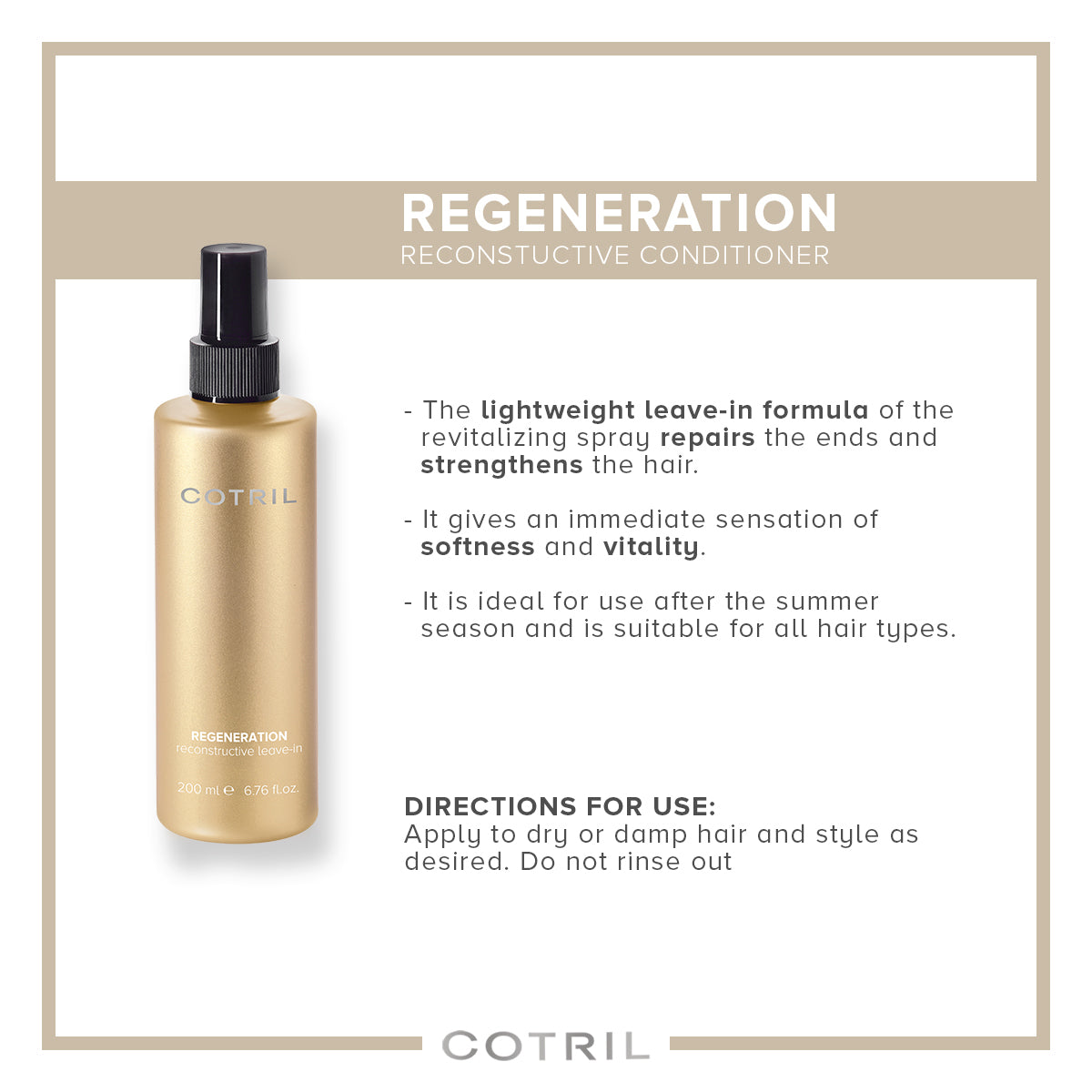 cotril regeneration reconstructive conditioner 200 ml