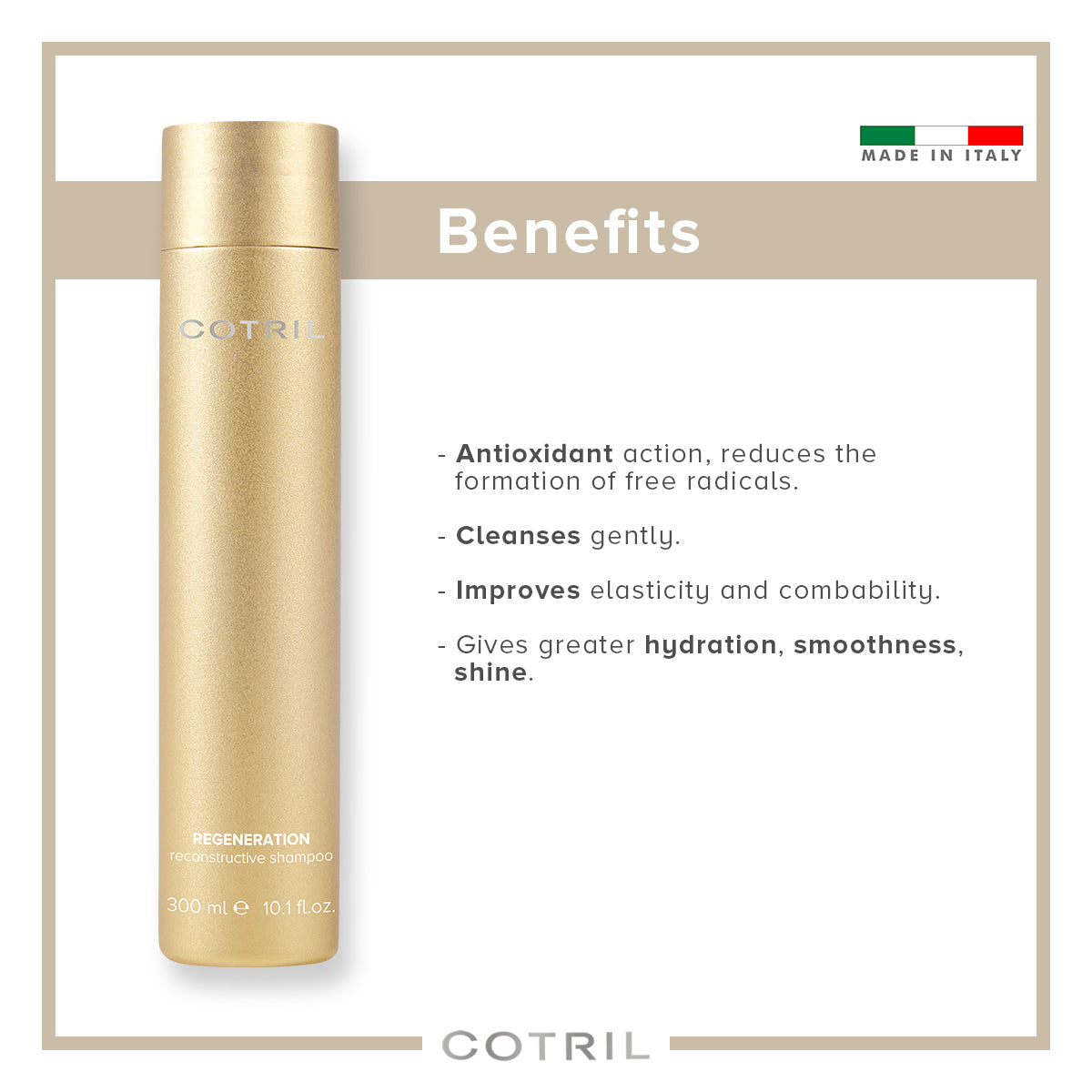 cotril regeneration - reconstructive shampoo 300 ml