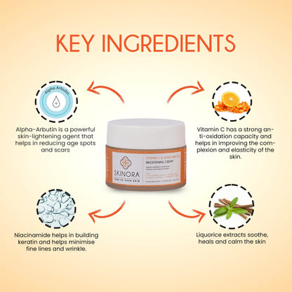 Vitamin C and Alpha Arbutin Brightening Cream 50gm