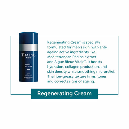 Thalgo Regenerating Cream - Deep Hydration and Anti-Aging Face Cream with Beech Buds for Smoother Skin - 50ml