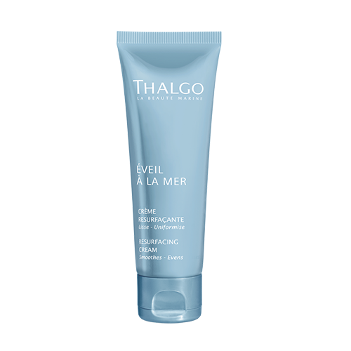 thalgo resurfacing cream – premium face scrub with corundum microcrystals & shea butter for smooth, even-toned complexion – 50ml