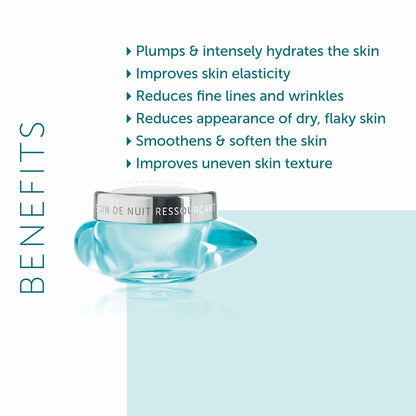 Thalgo Revitalising Night Cream - Ultimate Night Cream with Marine Calcium for Hydrated, Rejuvenated Skin with Luxurious Emollient Texture - 50ml